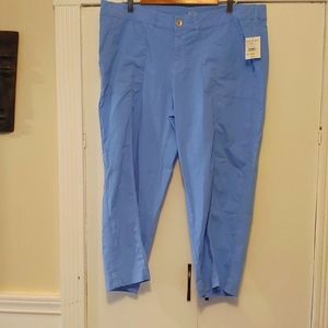 Fresh Produce capris NWT XXL light blue